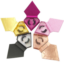 Heiße verkaufenwimpern 100% echtes Nerzhaarmaterial Dicke 3D falsche Wimpern mit schöner Diamantboxverpackung